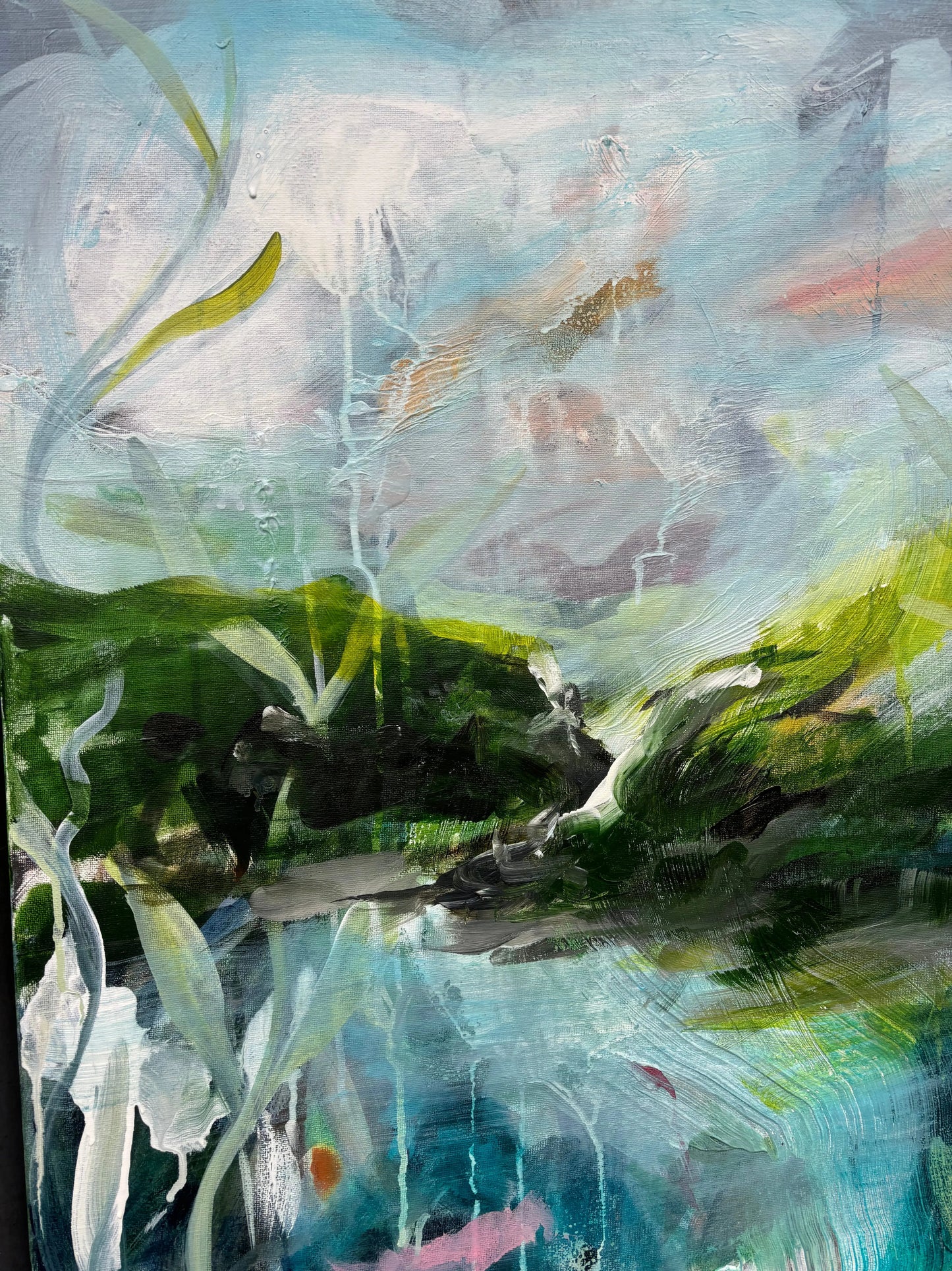 On the cliffs - original acrylic on canvas My Store