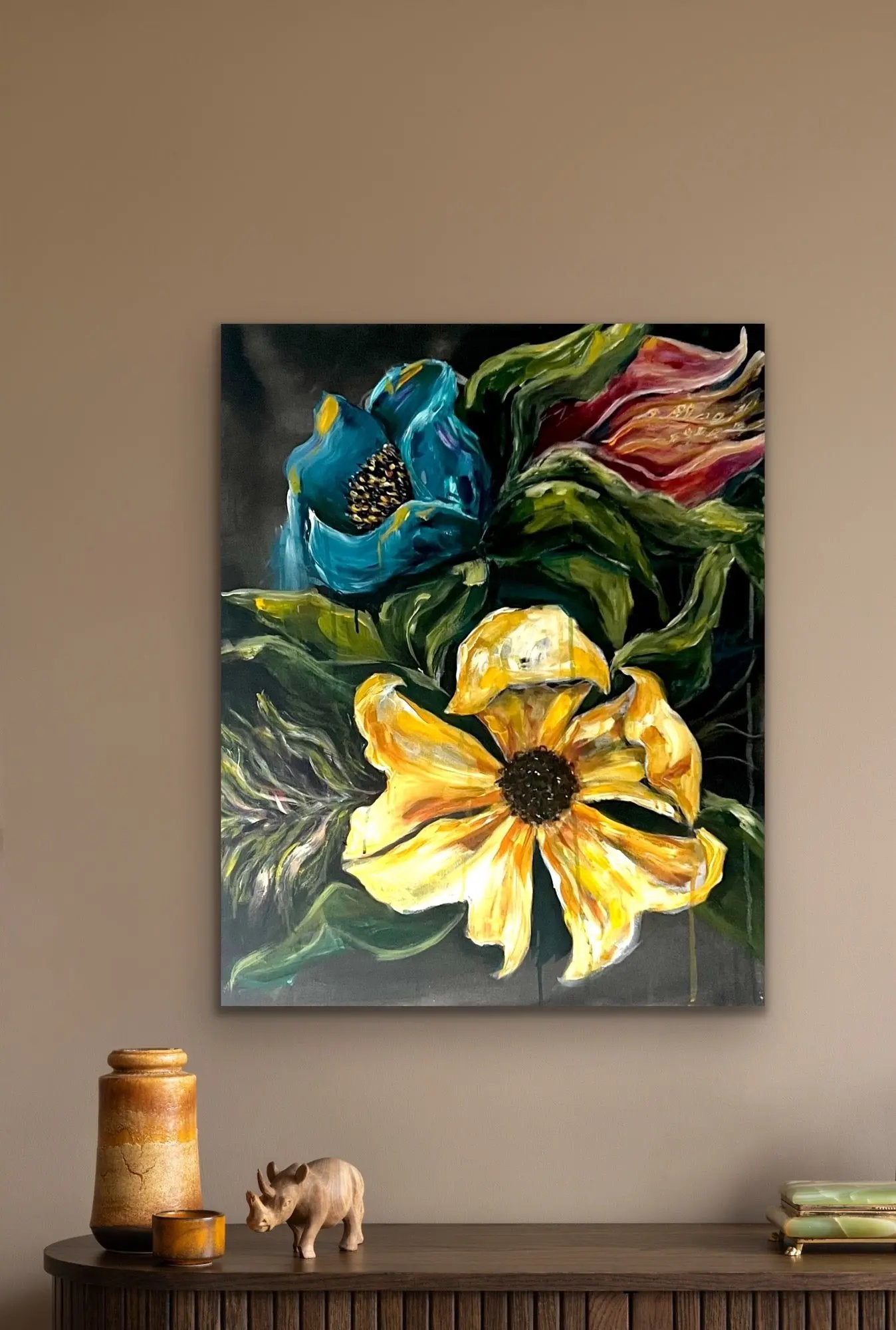 Macro flowers - Original acrylic on canvas My Store