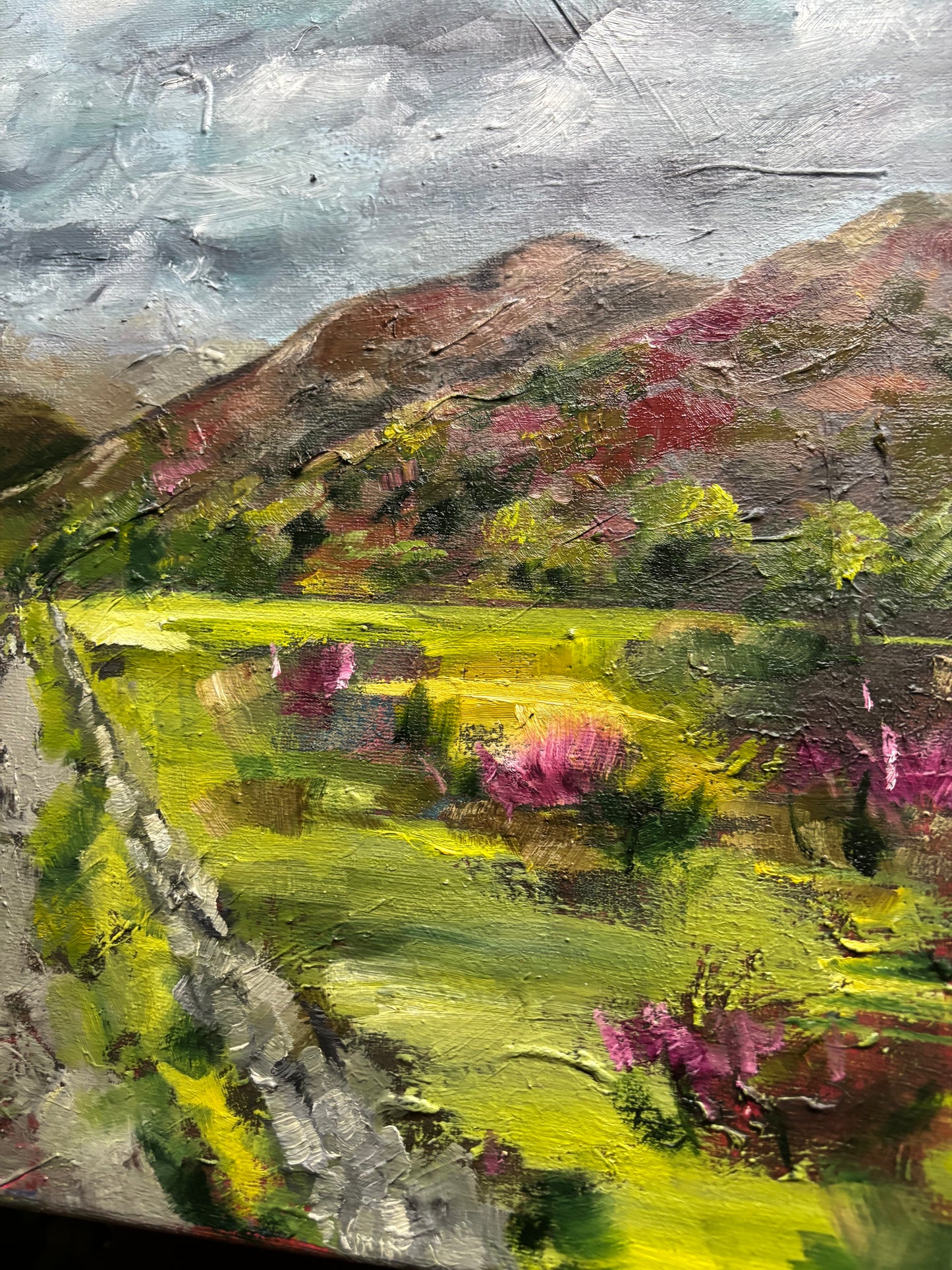 The road to Slanty Lees at Sticklebarn