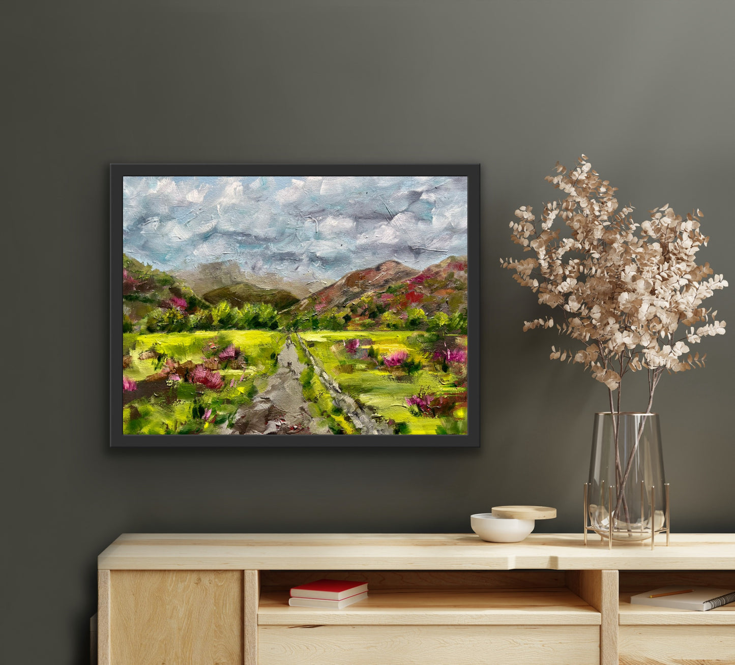 The road to Slanty Lees at Sticklebarn